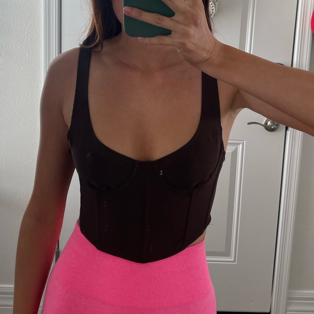 Corset brown top